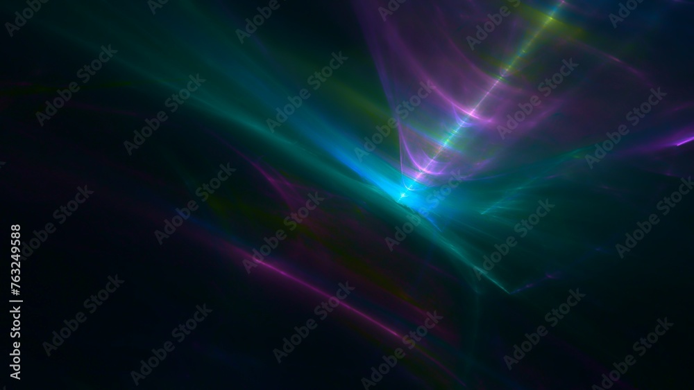 moderne energievolle leuchtende Lichtstrahlen, Design, Hintergrund, Licht, Laserstrahlen, Energie, violett, blau, schwarz
