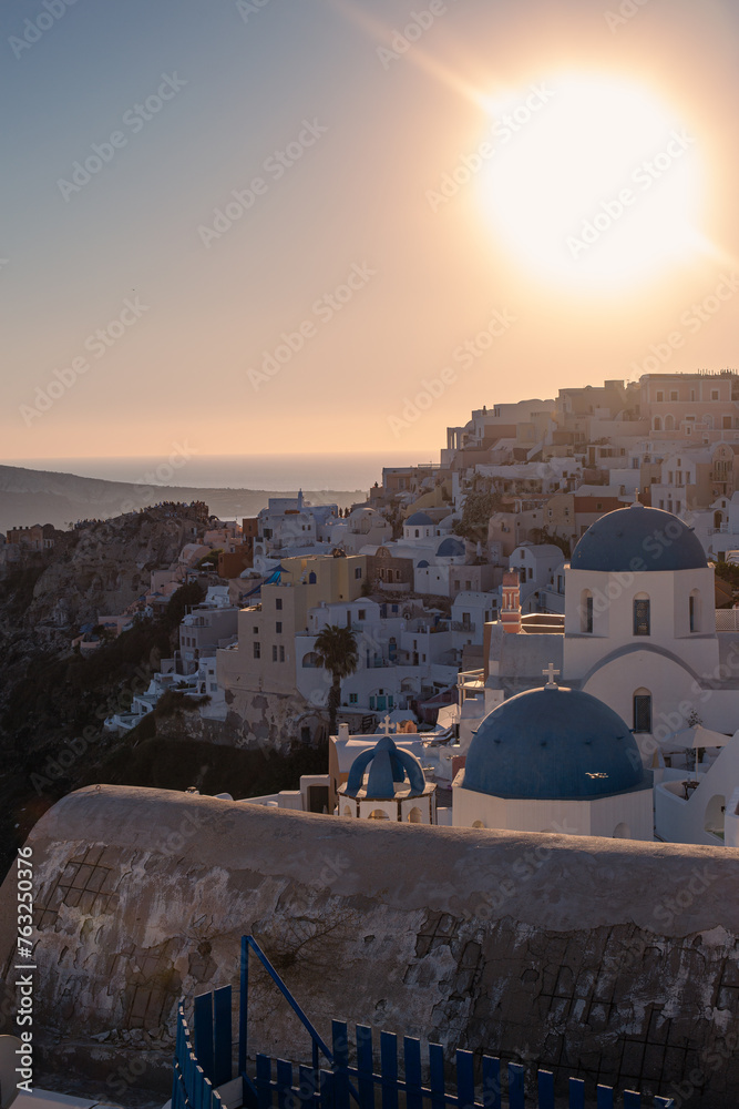 Fototapeta premium Santorini sunset