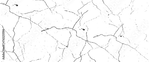 Vector grunge effect black and white drawing of cracked paint, scratch grunge urban Transparent background.