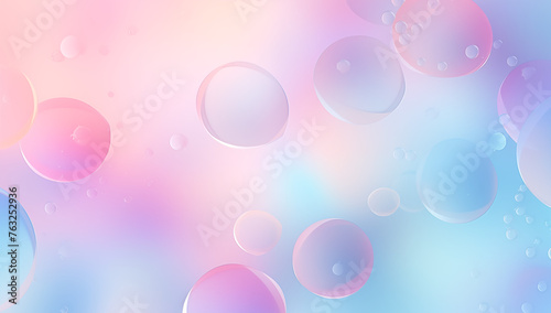 Soothing Pastel Bubble Background with Abstract Light Effects © Miva