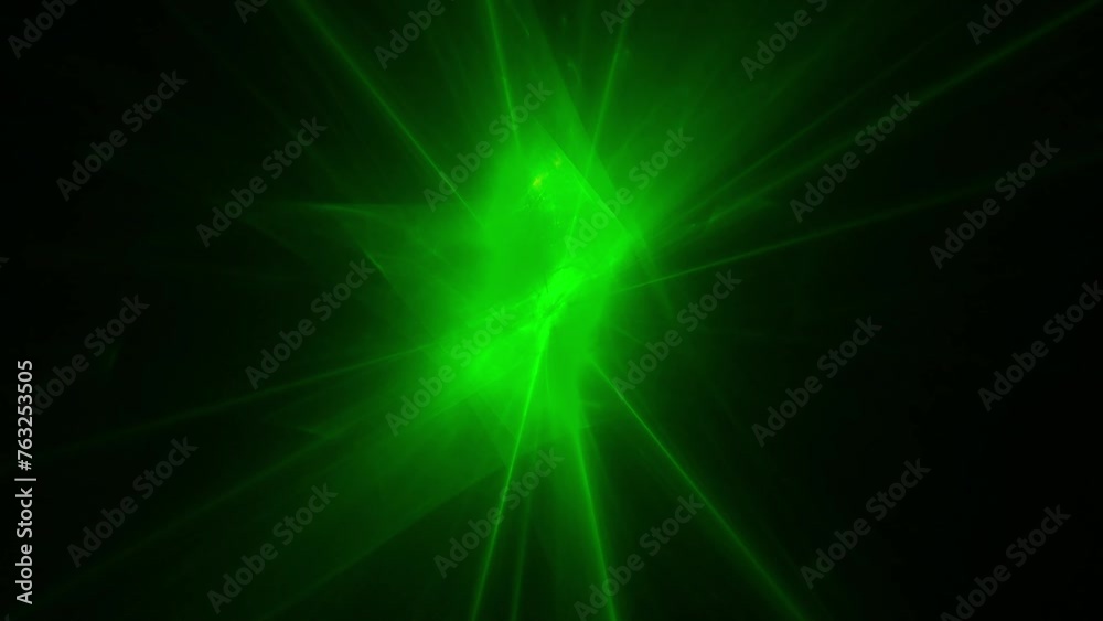 moderne energievolle leuchtende Lichtstrahlen, Design, Hintergrund, Licht, Laserstrahlen, Energie, grün, schwarz
