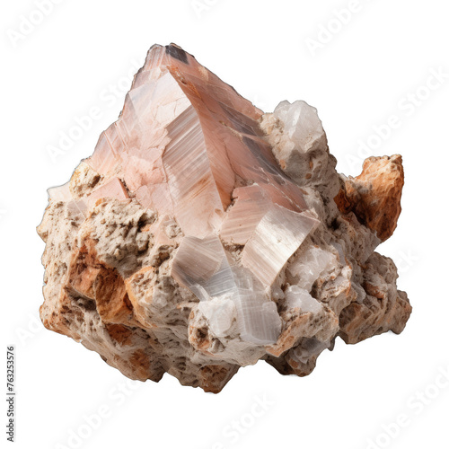 Bytownite isolated on transparent background photo