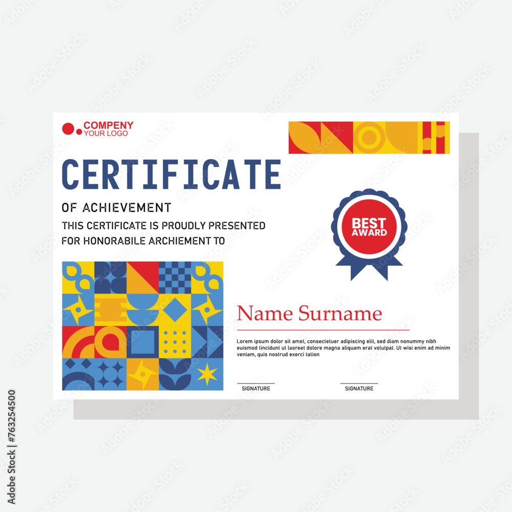 modern certificate template modern certificate template
