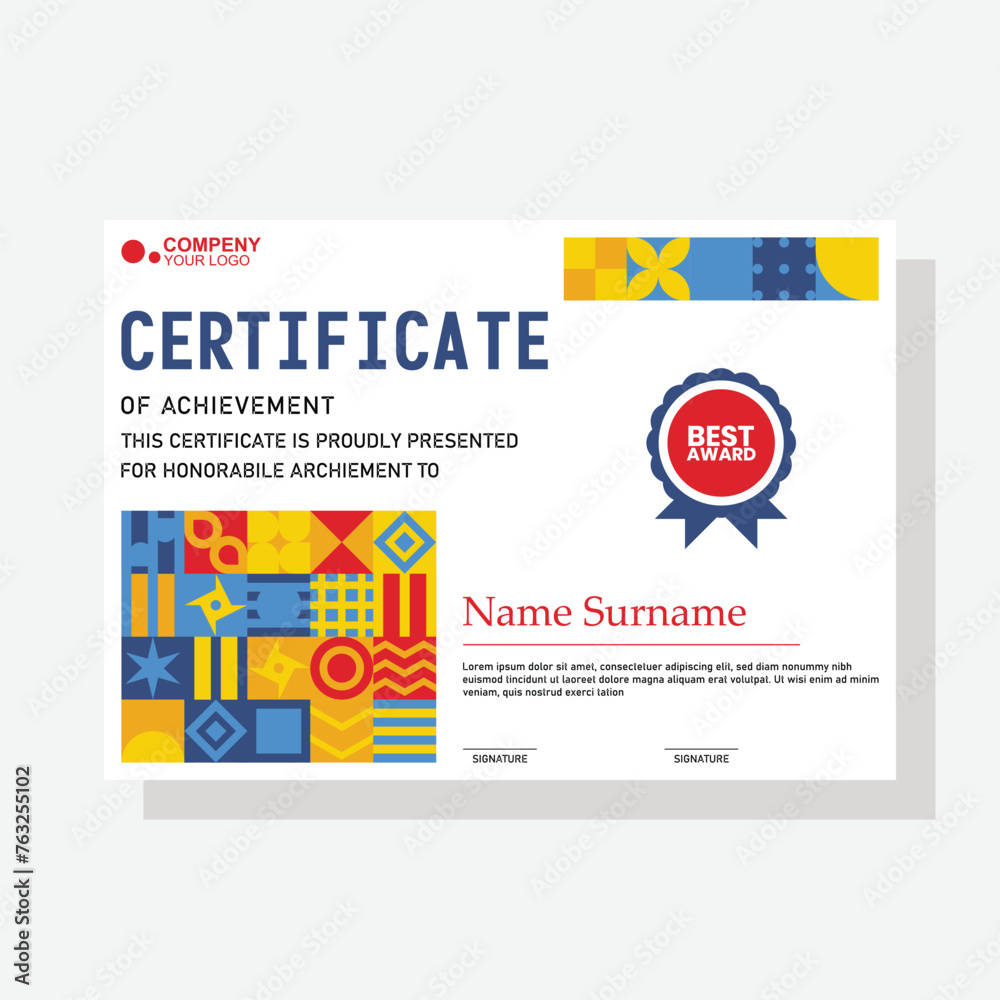modern certificate template modern certificate template