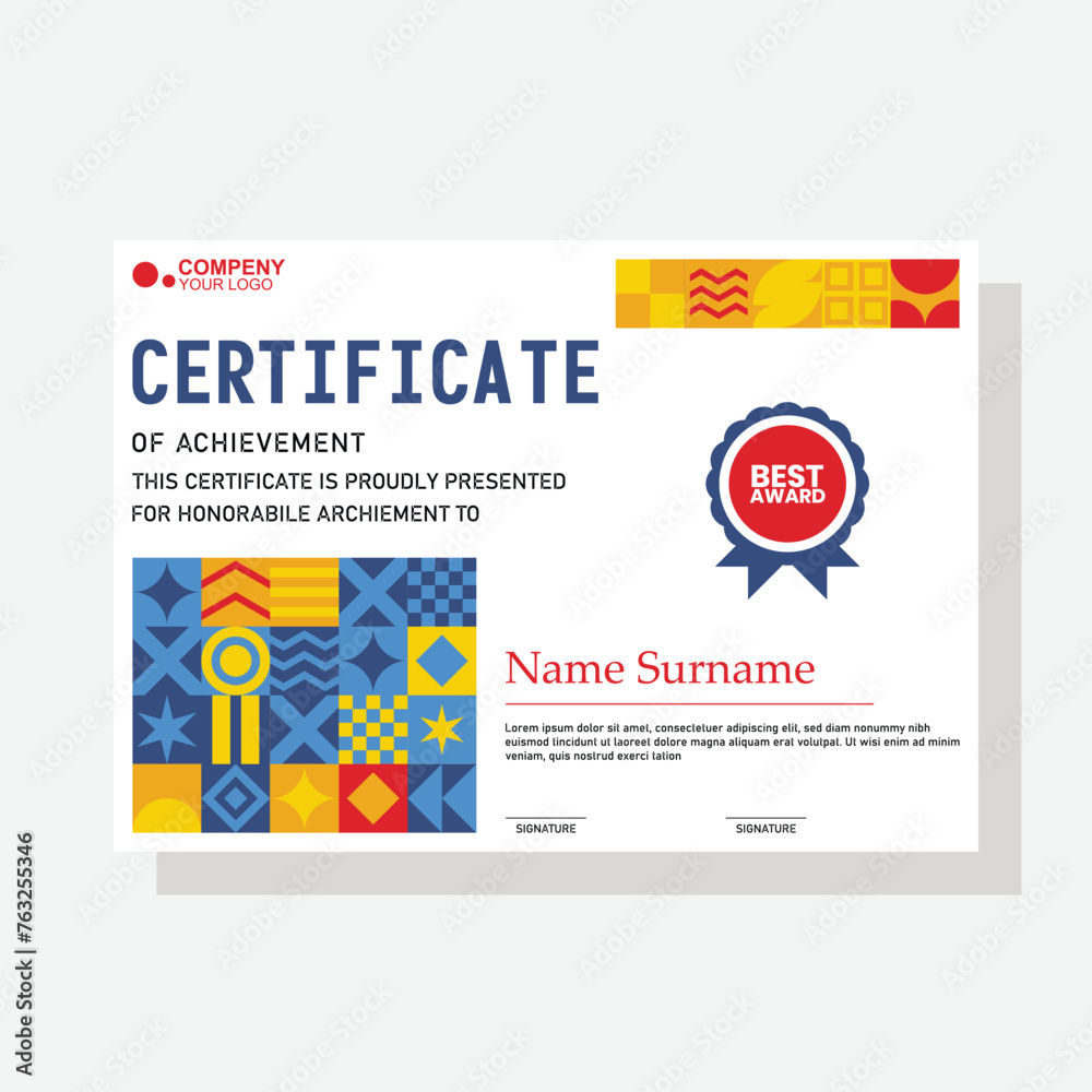 modern certificate template modern certificate template