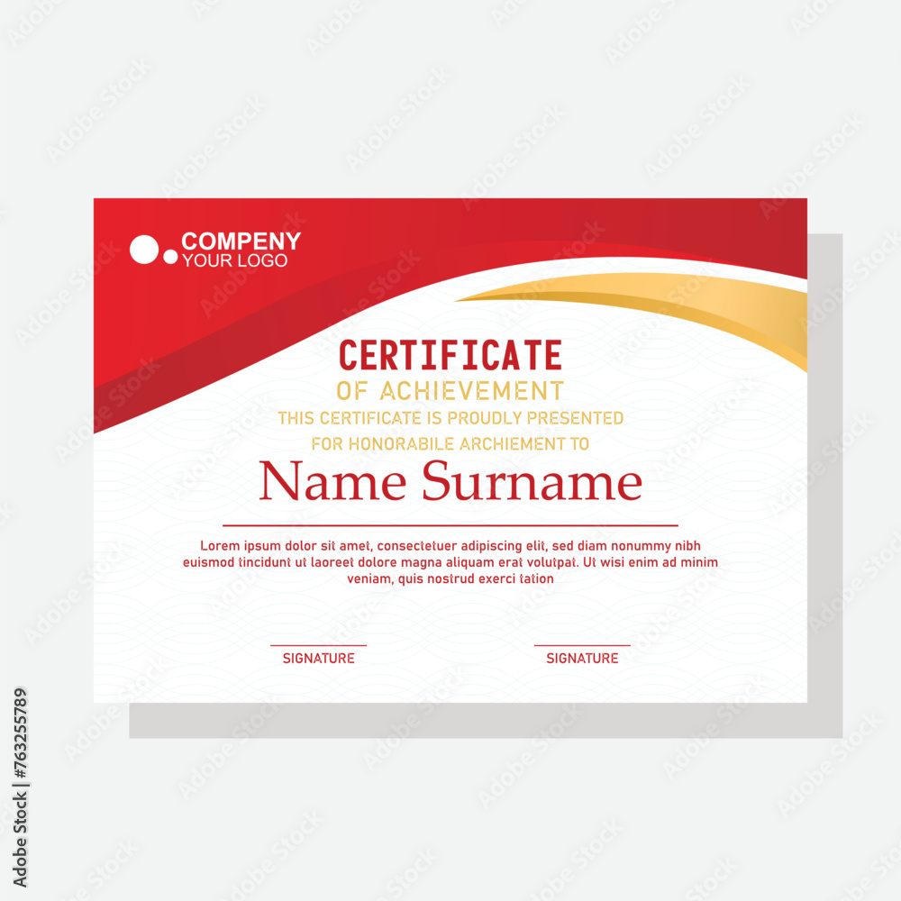 modern certificate template