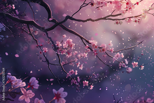 Beautiful cherry blossom for background