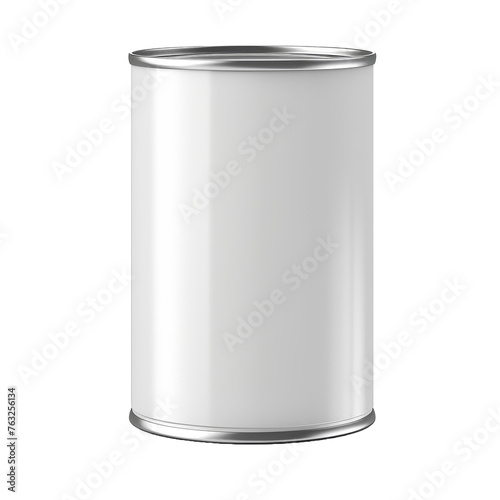 Wallpaper Mural White isolated metal tin can on white background Torontodigital.ca