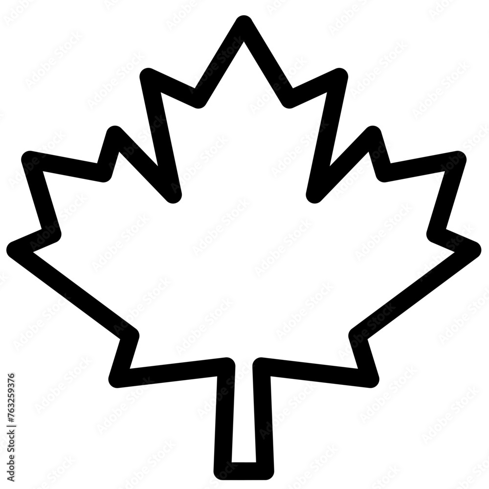 maple leaf icon vector. symbol, sign maple leaf icon vector. symbol, sign