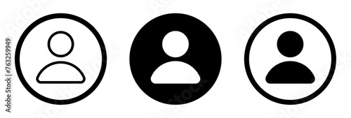 avatar icon vector. contact. symbol, sign photo