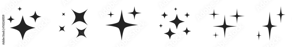 vector set of light sparkle effects vector set of light sparkle effects