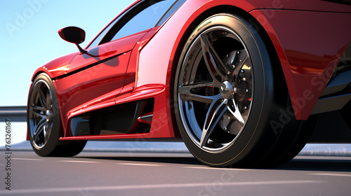 Adjust the ride height on an exotic sports car.
