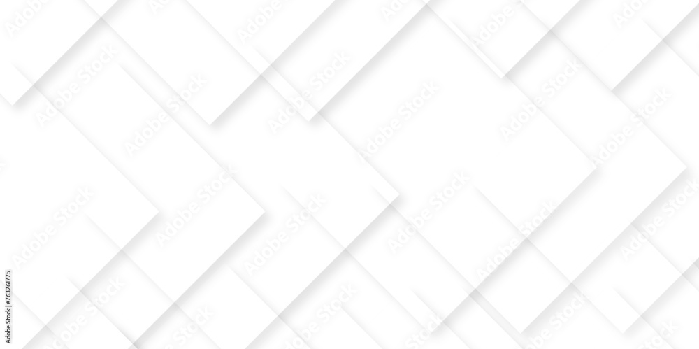 Abstract retro pattern seamless light white geometric square and line vector background. White and gray geometric square technology seamless white banner concept for business and presentation purpose