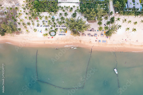 Aerial view of Sonasea Beach, Phu Quoc, Kien Giang, Vietnam. photo