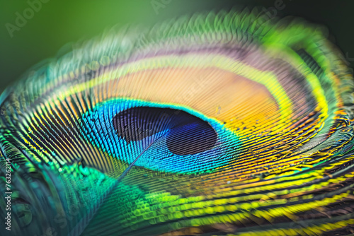 A very colorful peacock feather macro. Fantastic desktop image © Fabio