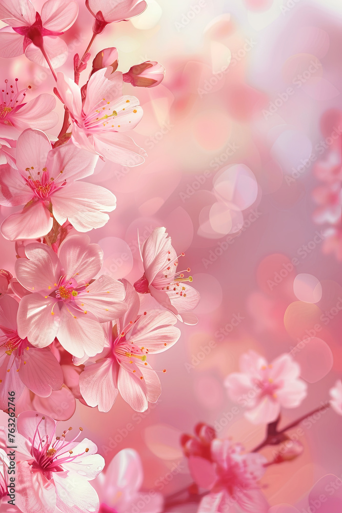 Beautiful cherry blossom for background