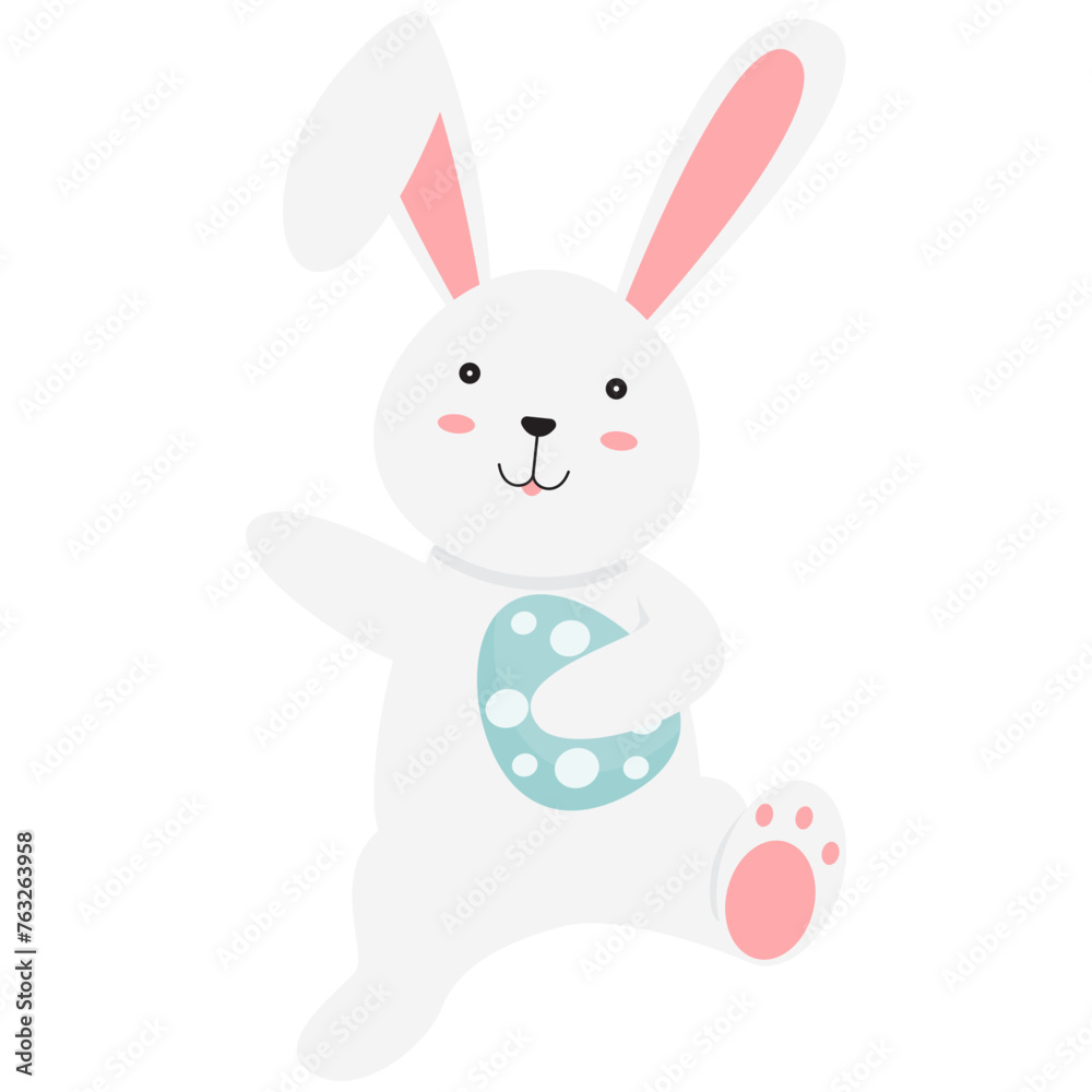 Bunny Easter Egg Illustration Bunny Easter Egg Illustration