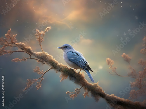 Bird on a branch © Fatema