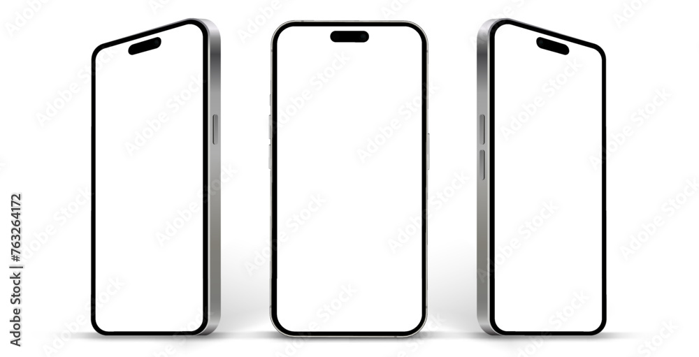 Realistic smartphone mockup. Mobile phone vector with isolated on white background. Device front view. 3D mobile phone with shadow. Realistic, high quality smart phone mockup for ui ux presentation. Realistic smartphone mockup. Mobile phone vector with isolated on white background. Device front view. 3D mobile phone with shadow. Realistic, high quality smart phone mockup for ui ux presentation.