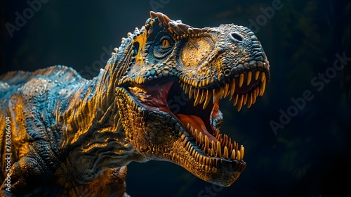 Tyrannosaurus rex also known as T rex a large carnivorous dinosaur. Concept Dinosaurs, T rex, Carnivores, Paleontology © Anastasiia