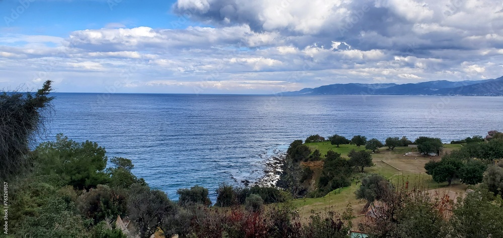 Mediterranean sea from a hill