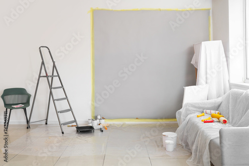 Covered furniture with repa...