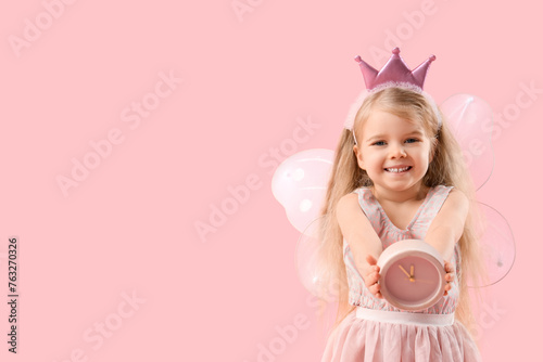 Cute little fairy with cloc...