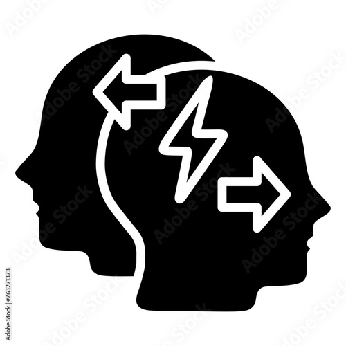 Conflict Resolution Icon Element For Design