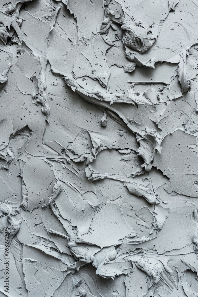 Grey abstract ceramic clay macro texture background.