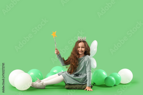 Cute little fairy with wand...