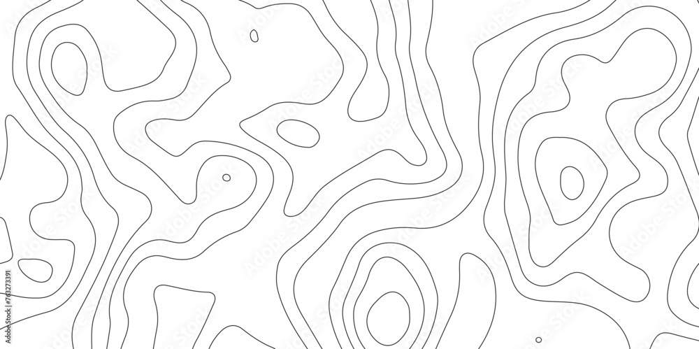 Fototapeta premium Topographic map background geographic line map with elevation assignments. Modern design with White background with topographic wavy pattern design.paper texture Imitation of a geographical map shades