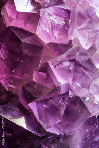 Purple crystal pattern for background