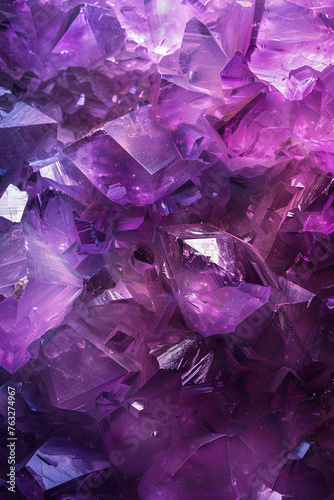 Purple crystal pattern for background