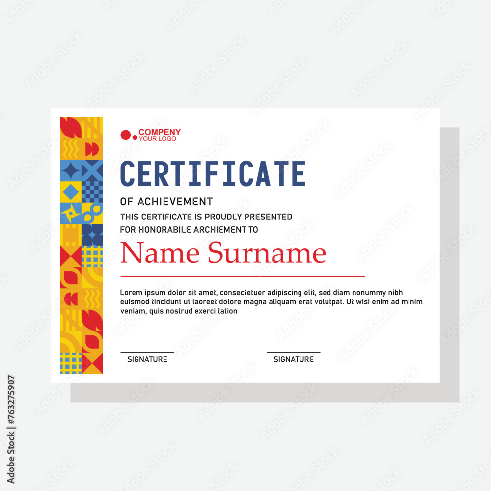 modern certificate template