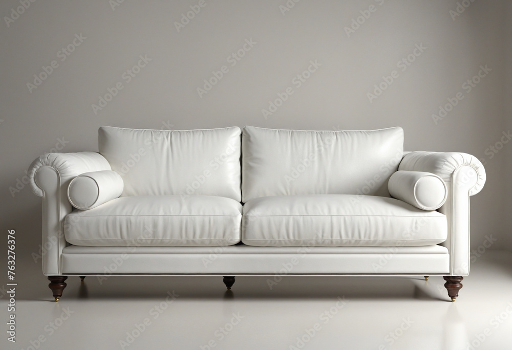 white sofa isolated on a transparent background white sofa isolated on a transparent background