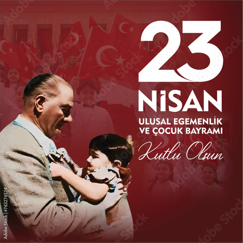 23 Nisan Ulusal Egemenlik ve Cocuk Bayrami.  photo