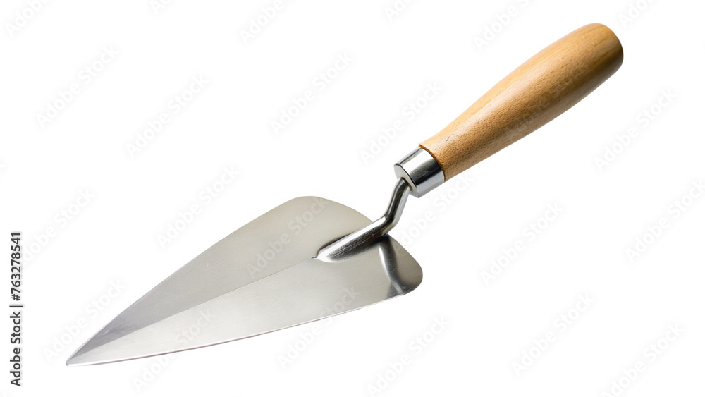Trowel with wooden handle. isolated on transparent background. Trowel with wooden handle. isolated on transparent background.