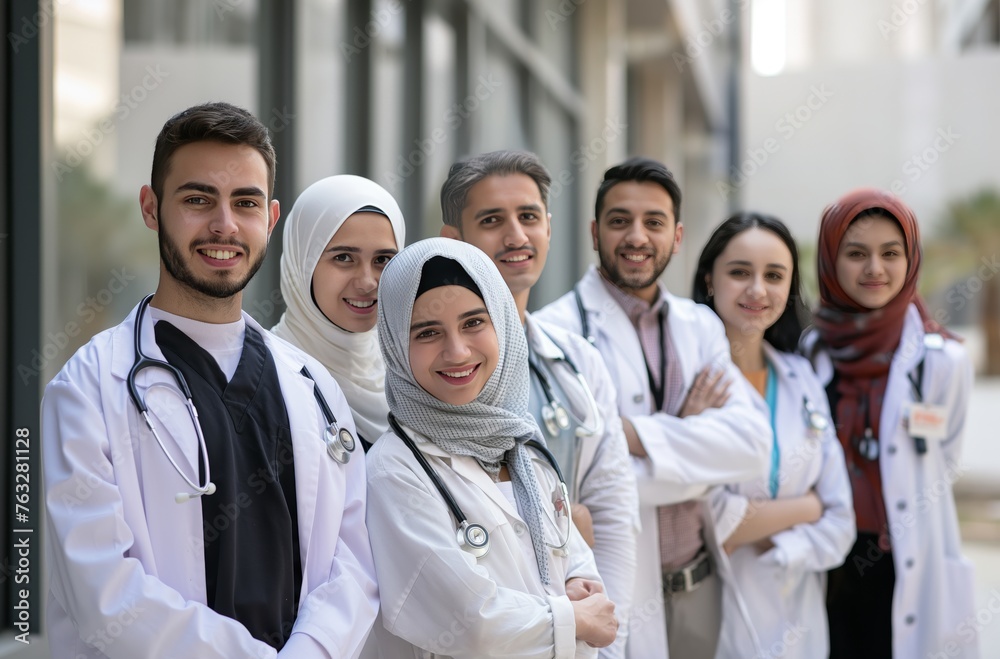 Group of medical university students Group of medical university students