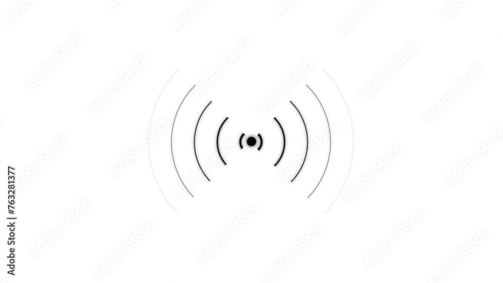 Abstract frequency radio waves signal and seamless circle loop line animation 4k video. Abstract frequency radio waves signal and seamless circle loop line animation 4k video.