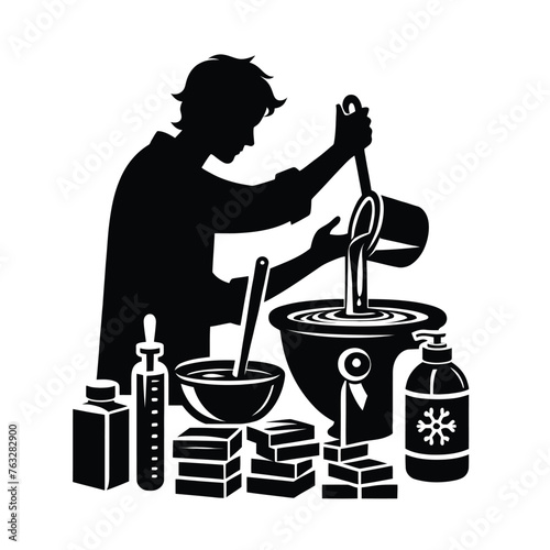 Soap Maker Crafting Handmade Soap