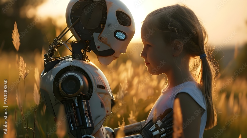 Communication with a cybernetic robot brings joy and satisfaction to the child, as they perceive each other as friends. Communication with a cybernetic robot brings joy and satisfaction to the child, as they perceive each other as friends.