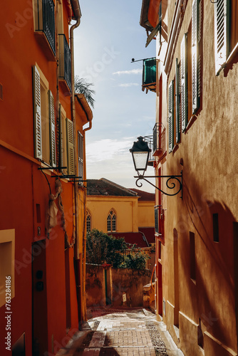 Fototapeta Naklejka Na Ścianę i Meble -  Lovely town center in Menton, south of France