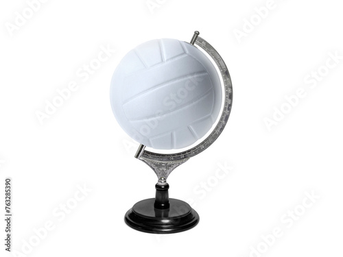 Globe sphere orb Volleyball concepts, transparent background. Sport concepts