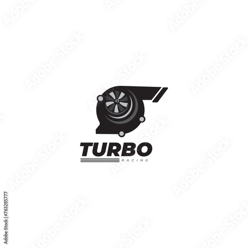 turbo racing logo art design vector template