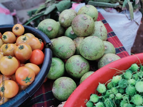 Green nvegetables , Fresh vegetable in the market  photo