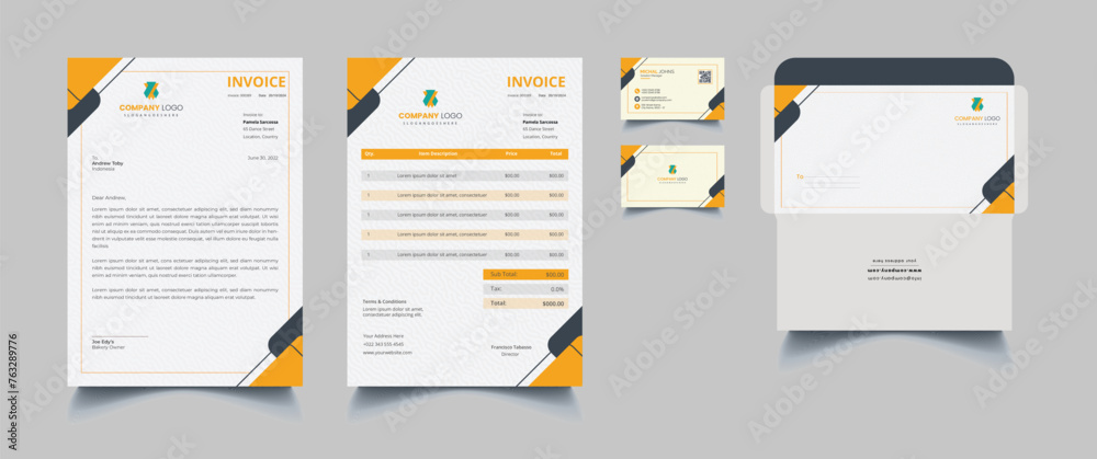 vector corporative Stationery Template design vector corporative Stationery Template design
