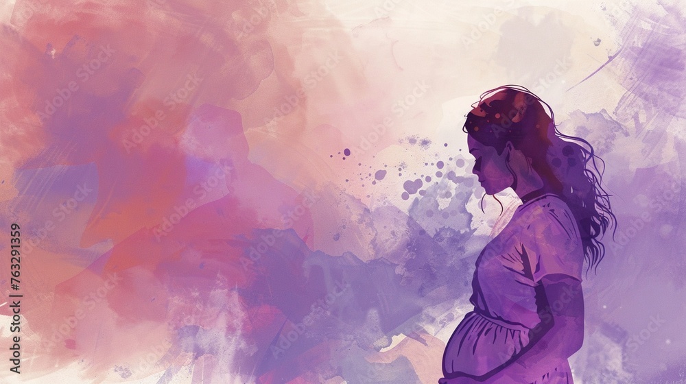 Obraz premium Write an informative article discussing the risk factors, symptoms, and potential complications associated with postpartum depression, aiming to raise awareness and reduce stigma