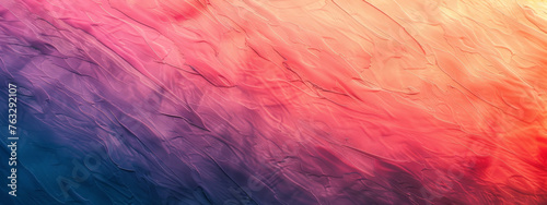 A colorful, abstract painting with a blue, purple, and pink gradient