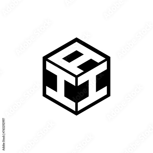 IIA letter logo design with white background in illustrator, cube logo, vector logo, modern alphabet font overlap style. calligraphy designs for logo, Poster, Invitation, etc.