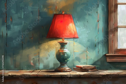 illustration of a table lamp photo